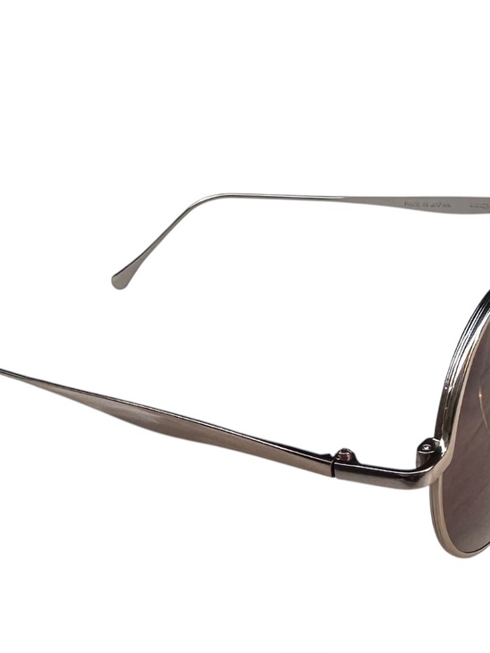 Vintage MIYAKE Design Studio Round Sunglasses Silver Frame Brown Lenses 90s main image 7